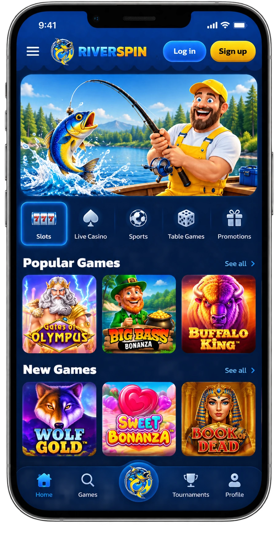 Die Riverspin Casino App